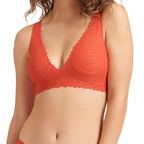 sloggi Damen Zero Feel Lace 2.0 Bralette Top, Watermelon, M von Sloggi