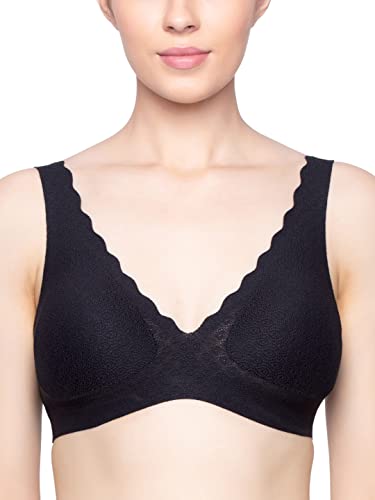 sloggi Damen ZERO Feel Lace Bralette Bustier, Black, S von Sloggi