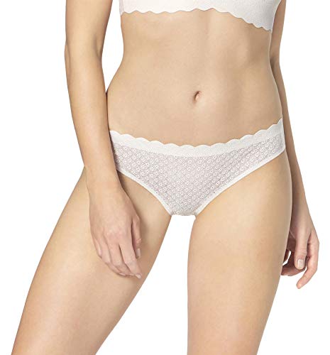 sloggi Damen ZERO Feel Lace Brazil Panty Slip, Angora, XL von Sloggi