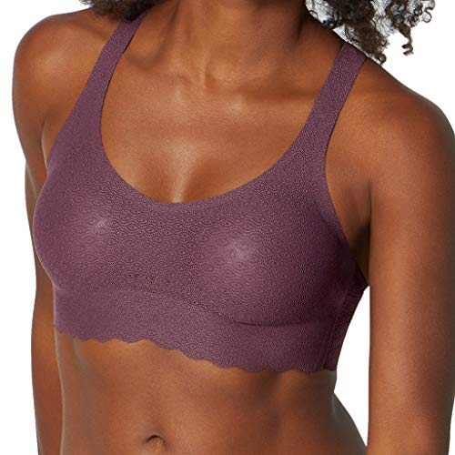 Sloggi Damen Zero Feel Lace Bügelloses Top, Kaluha, XS Sloggi Damen Zero Feel Lace Bügelloses Top, Kaluha, XS von Sloggi
