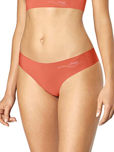 Sloggi Damen Zero Feel Tanga, Orange (Papaya 6341), L von Sloggi