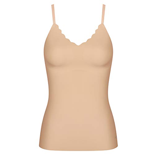 sloggi Damen ZERO Feel Wavy Bra Shirt BH Shirt, Peanut Butter, XS sloggi Damen ZERO Feel Wavy Bra Shirt BH Shirt, Peanut Butter, XS von Sloggi