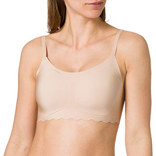 sloggi Damen ZERO Feel Wavy Top Bustier, Peanut Butter, XS von Sloggi