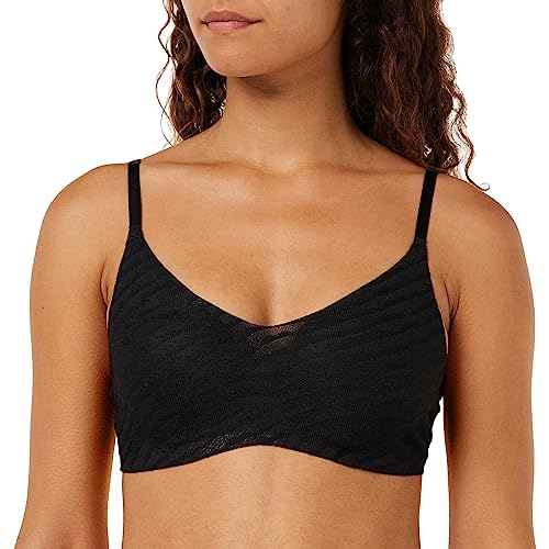 sloggi Damen Zero Lacy H Soft Bra BH, Black, M von Sloggi