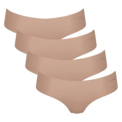 Sloggi Damen Zero Microfibre 2.0 C2p Hipster-Höschen, Blickdicht, 4 x Cameo Brown, XL von Sloggi