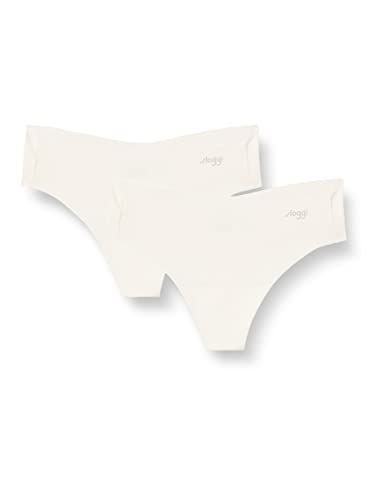 sloggi Damen Zero Microfibre 2.0 HHipstring 2P String, Angora, L von Sloggi