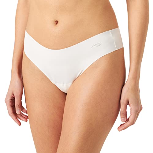 sloggi Damen Zero Microfibre 2.0 Hipstring String, Angora, M von Sloggi