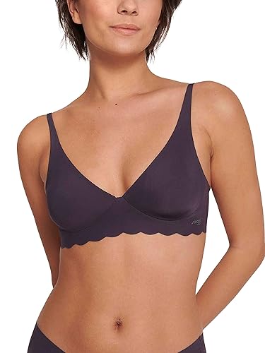 sloggi Damen Zero Microfibre 2.0 Soft Bra BH, Blueberry, XS von Sloggi