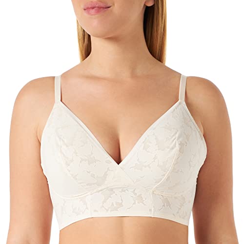 sloggi Damen ZERO Lace 2.0 Longline Bra Bügelloser BH, Fresh Powder, L von Sloggi