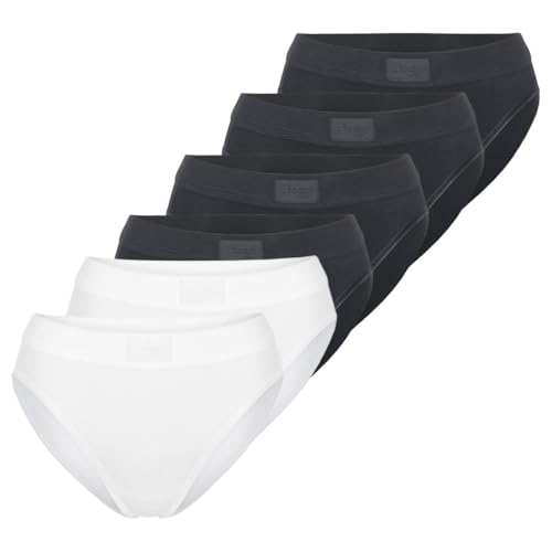 Sloggi - Double Comfort T - Tai Slip - 6er Pack (48 Schwarz/weiß) von Sloggi