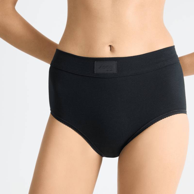 Sloggi Double Comfort maxi Slip, Schwarz, Größe: 38, Damen von Sloggi