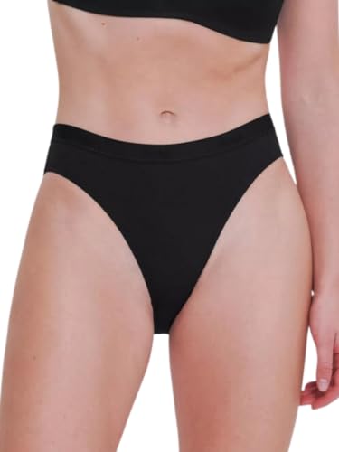 Sloggi GO Casual Slip mit hohem Beinausschnitt (2er-Pack), Schwarz , 42 von Sloggi