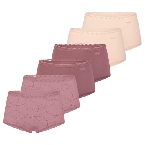 Sloggi - GO Crush - Short Slip - 6er Pack (XXL Beige/rosa) von Sloggi