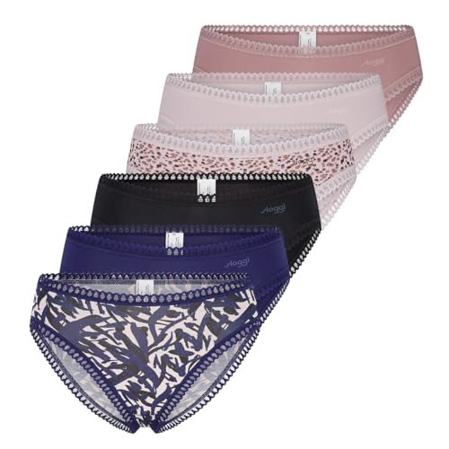 Sloggi - GO Crush - Slip - 6er Pack (M Rosa/Blau/Schwarz) von Sloggi