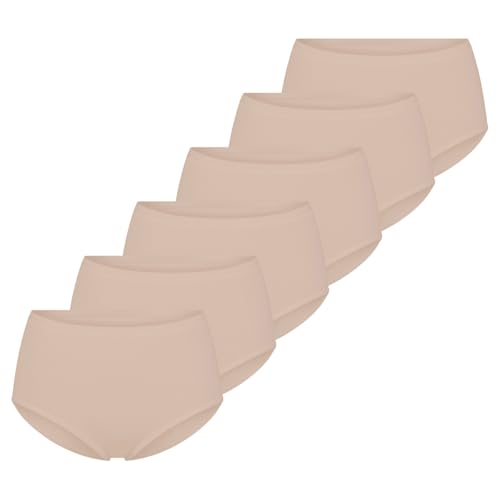 Sloggi - GO Daily Cotton - High Waist Panty - 6er Pack (XXL New beige) von Sloggi