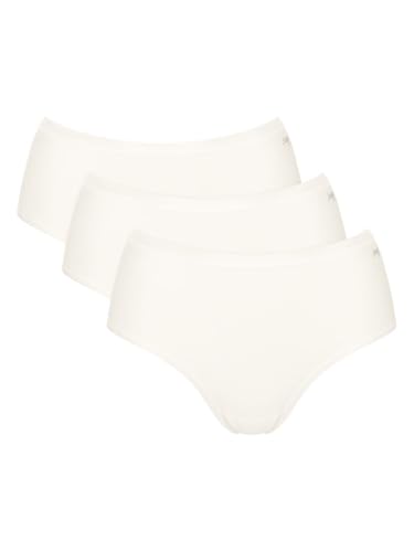Sloggi GO Daily Cotton Midi Slip (3er Pack), Seidenweiß, S von Sloggi