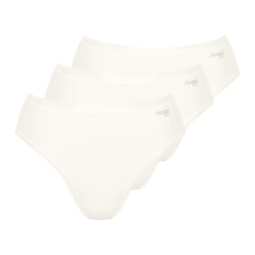 Sloggi Damen Go Daily Cotton Tai 3p Thong Panties, Silk White, L EU von Sloggi