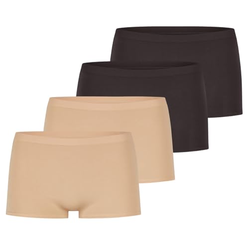 Sloggi - GO Sense - Short Slip - 4er Pack (L Schwarz/beige) von Sloggi