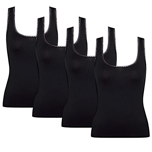 Sloggi - GO - Tanktop - Unterhemd - 4er-Pack (XL Schwarz) von Sloggi