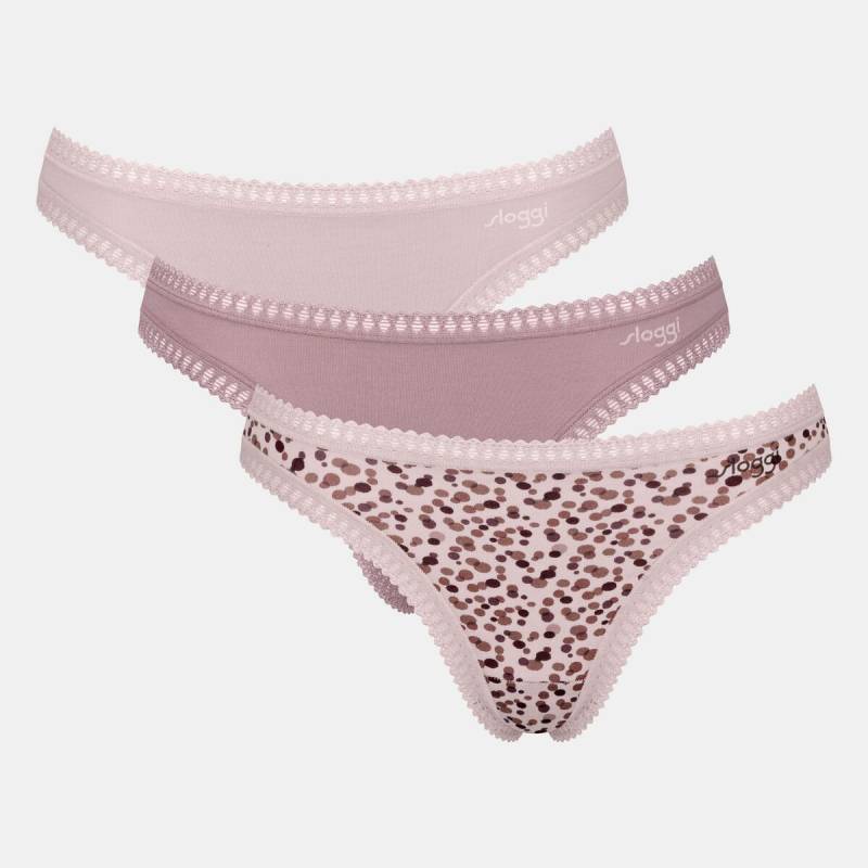 Sloggi GO Crush 3-Pack String, Multi, Größe: M, Damen von Sloggi