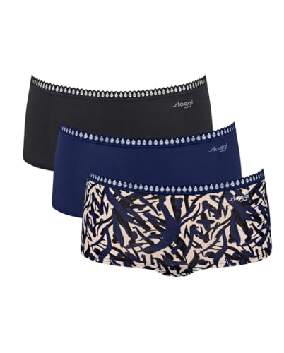 Sloggi Go Crush Shorts 3er Pack Blue-Dark Comb M von Sloggi