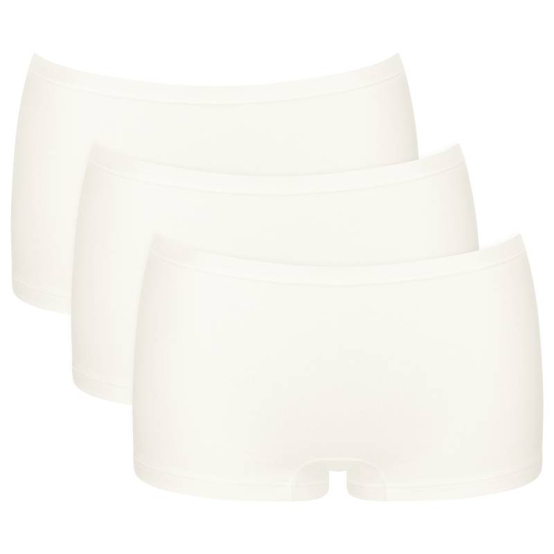 Sloggi Go Daily Cotton 3-pack Shorts, Weiß, Größe: M, Damen von Sloggi