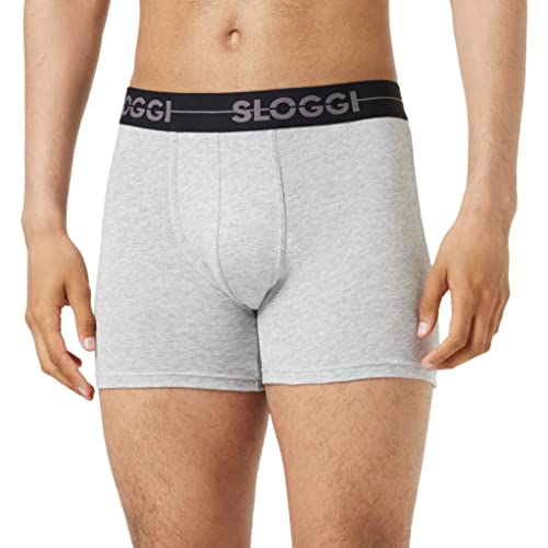 sloggi men Herren Go Short C3P Boxershorts, Blue - Dark Combination, 6 von Sloggi