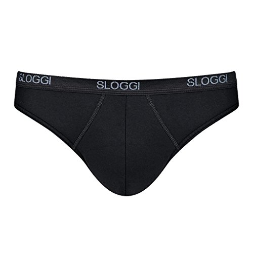 sloggi men Herren Basic Mini 2P Slip, Black, 5 von Sloggi