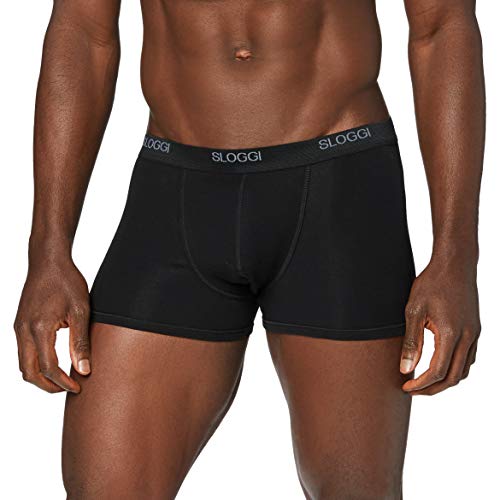 sloggi men Herren Basic Short Boxershorts, Black, 6 von Sloggi