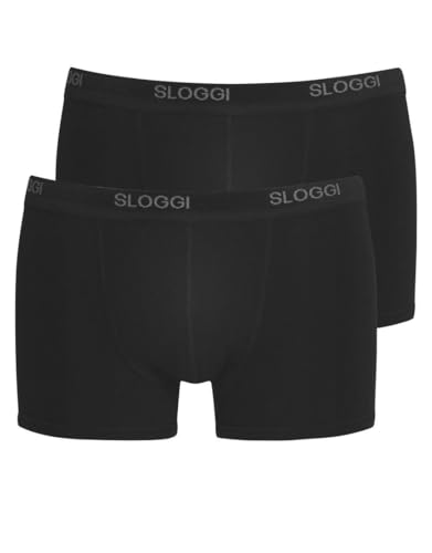 sloggi men Herren Basic Short 2P Boxershorts, Black, 4 von Sloggi