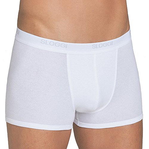 sloggi men Herren Basic Short 2P Boxershorts, White, 6 von Sloggi