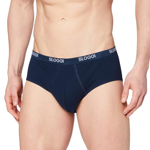 sloggi men Herren Basic Midi Slip, Night Blue, 8 von Sloggi