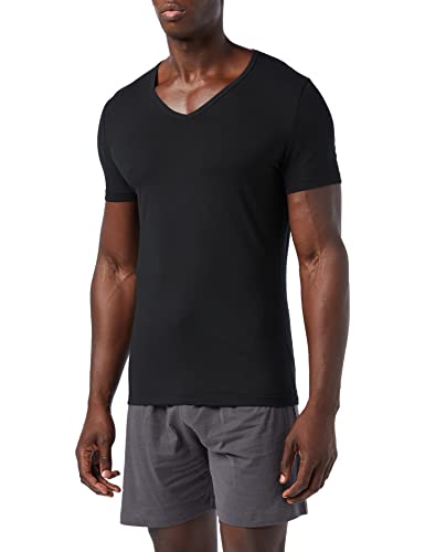 sloggi men Herren GO Shirt V-Neck Slim Fit Unterhemd, Black, XL von Sloggi