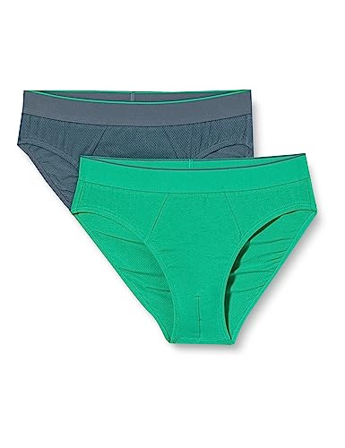 sloggi men Herren Ever Airy Brief C2P Midi, Green-Light Combination, L von Sloggi