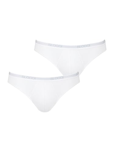 Sloggi Herren Minislip 2-Pack Basic - White Baumwolle - Größe 7 von Sloggi