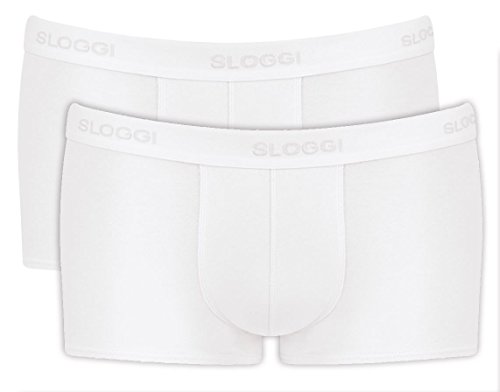 sloggi men Herren 24/7 Hipster 2P Retroshorts, White, 4 von Sloggi