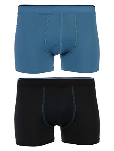 Sloggi Herren SLM 24/7 Micro SHO C2P Boxershorts, Mehrfarbig (Blue-Dark Combination B9), 4 (2er Pack) von Sloggi