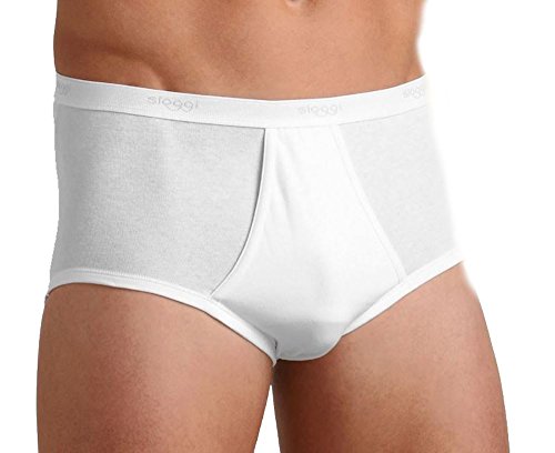 sloggi men Herren Basic Midi Slip, White, 5 von Sloggi