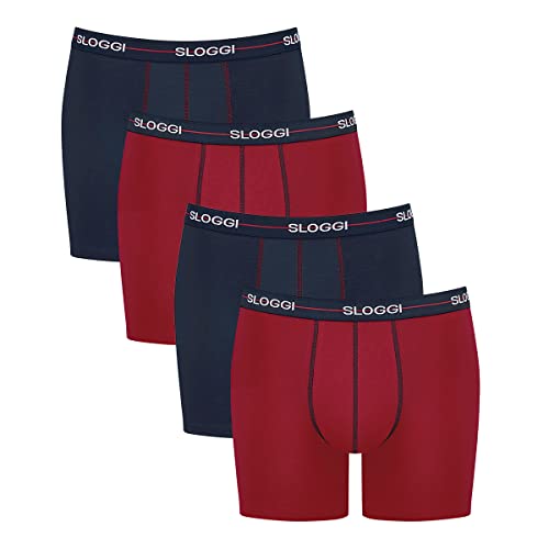Sloggi Herren Start Short C2p Box Unterwäsche, 4 X Blue-Dark Combination, M (2er Pack) von Sloggi