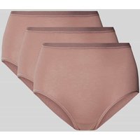 Sloggi High Waist Pants mit Label-Print in Mud, Größe XL Sloggi High Waist Pants mit Label-Print in Mud, Größe XL von Sloggi