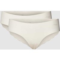 Sloggi Hipster mit Label-Print Modell 'ZERO MICROFIBRE 2.0' in Offwhite, Größe M von Sloggi