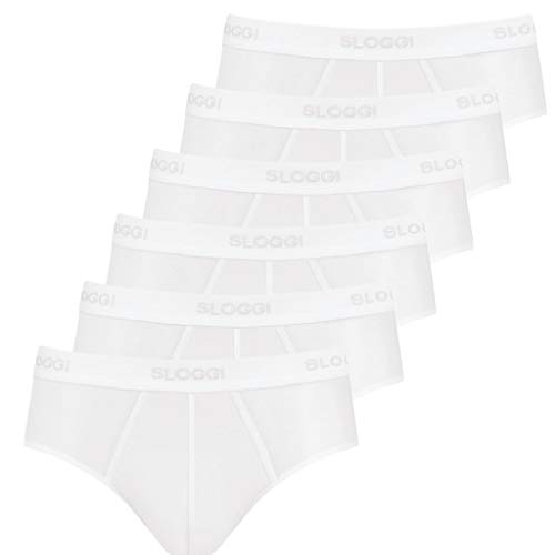 Sloggi Men - 24/7 Midi Slip - Unterhosen - 6er Spar-Pack (5 Weiß) von Sloggi