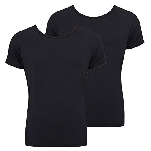 Sloggi Men - Ever Soft - T-Shirt mit Rundhals - 2er Pack (S Schwarz) von Sloggi