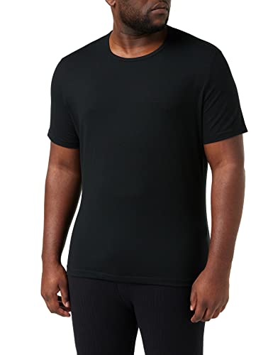 sloggi men Herren GO Shirt O-Neck Regular Fit Unterhemd, Black, M von Sloggi