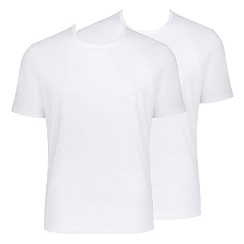 Sloggi Men - GO - T-Shirt mit Rundhals - Regular Fit - 2er Pack (M Weiß) von Sloggi