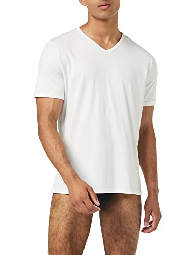 sloggi men Herren GO Shirt V-Neck Regular Fit Unterhemd, White, M von Sloggi