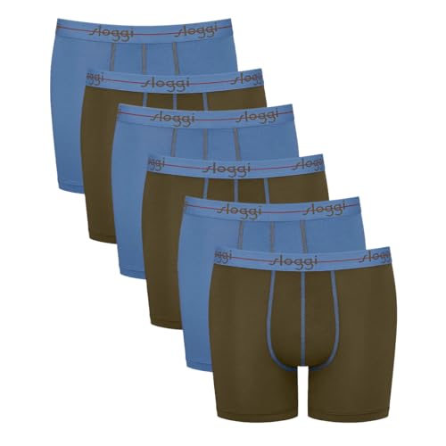 Sloggi - Men Start - Long Short/Pant - 6er Pack (5 Blau/Grün) von Sloggi