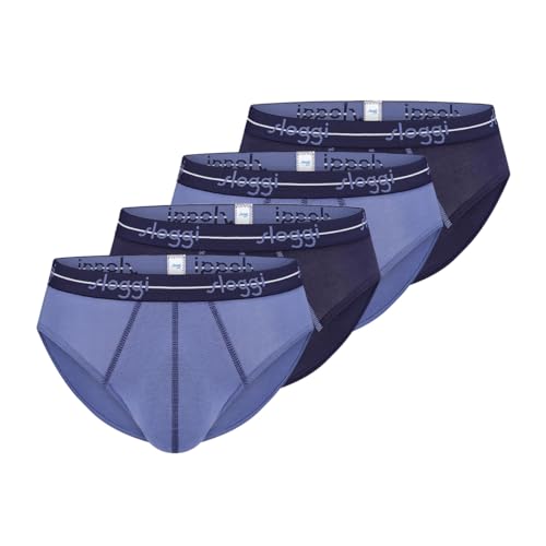 Sloggi - Men Start - Midi Slip/Unterhose - 4er Pack (8 Blau/Dunkelblau) von Sloggi