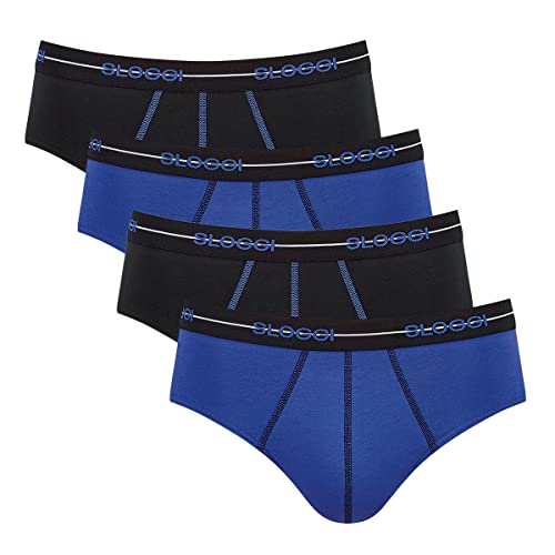 Sloggi Men - Start - Midi-Slip - 4er-Pack (8 Hellblau/Dunkelblau) von Sloggi
