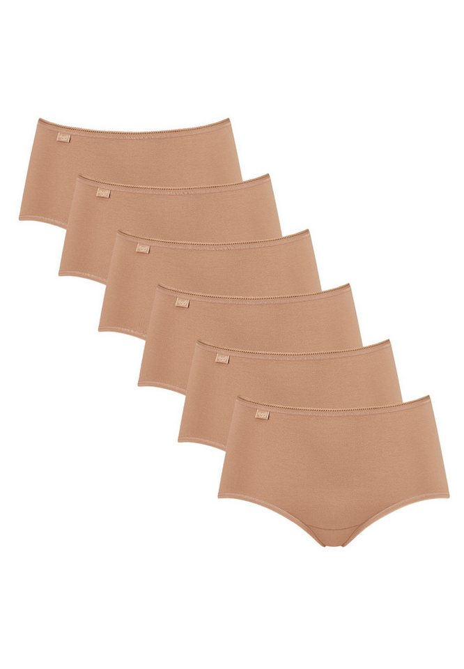 sloggi Midislip 6er Pack 24/7 Cotton (Spar-Set, 3-St) Midi Slip - Baumwolle - Wärmend - Perfekter Sitz, Mit feinen Details von sloggi